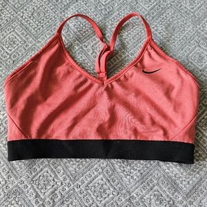 Nike Dri-Fit Sports Bra Size Medium (Red and Black)